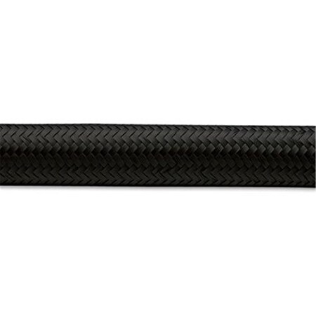 Vibrant 6 AN x 5 ft. Roll Nylon Braided Flex Hose - Black V32-11986